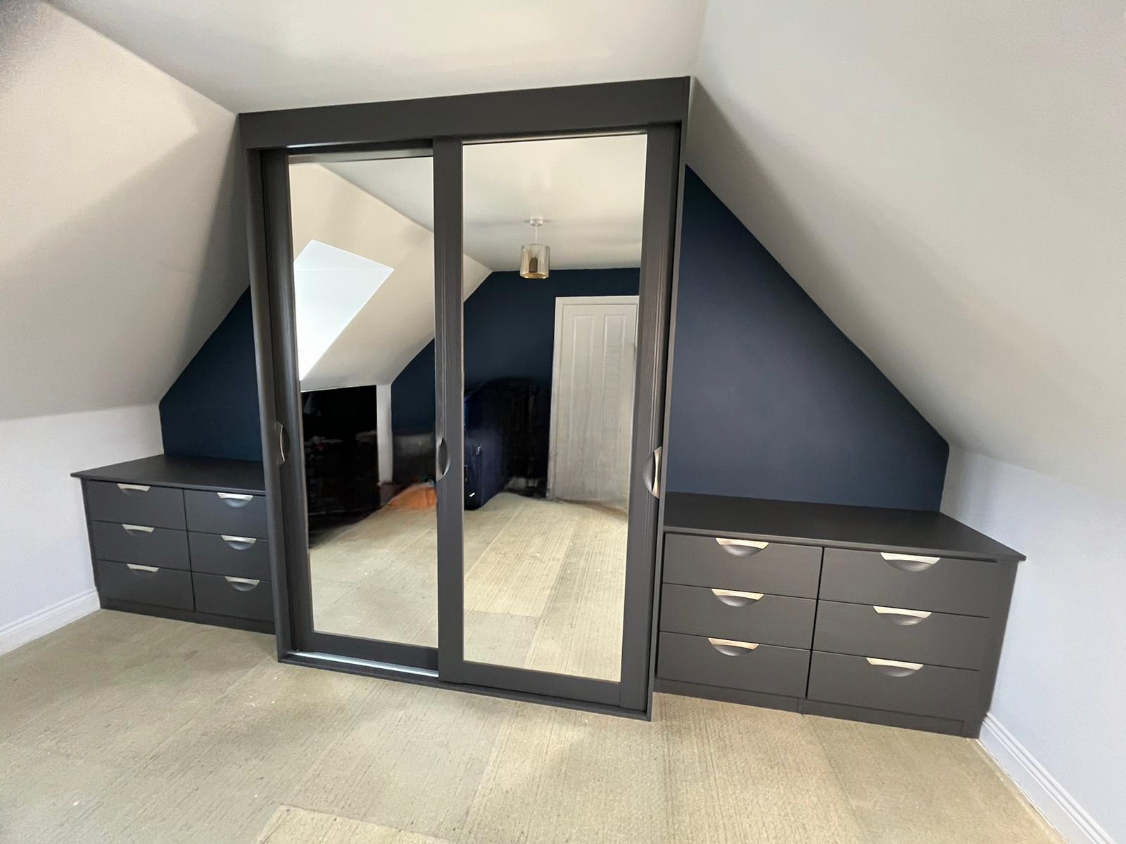 mirrored wardrobe doors