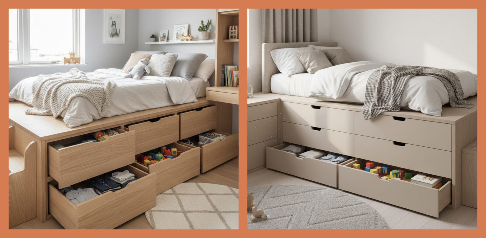 under bed storage children's bedroom